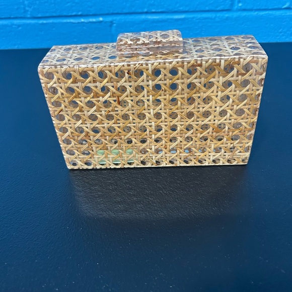 Asilah Ramla Braided Cane Clutch Bag - Picture 4 of 8